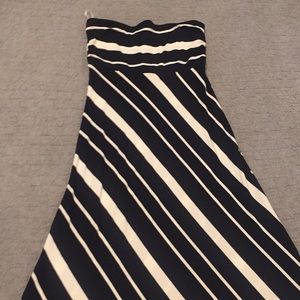 Strapless maxi dress